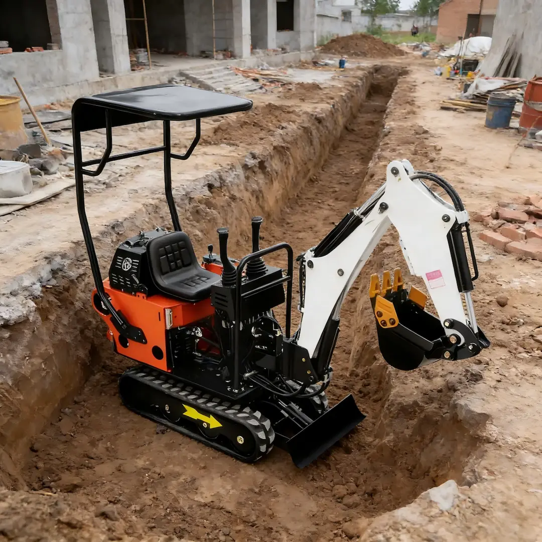 0.8 ton mini excavator JL08 for construction projects