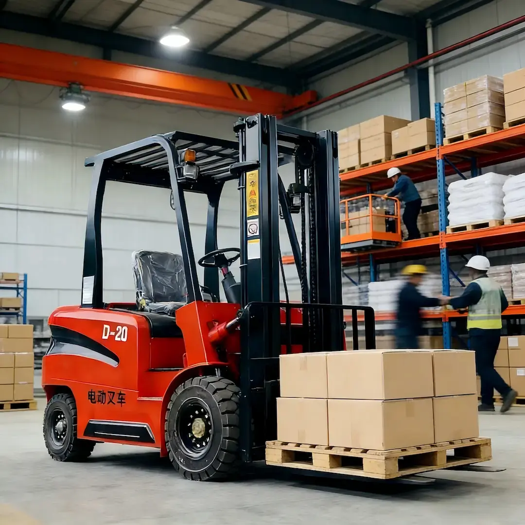 2 ton forklift truck CPD-20 for job site operations